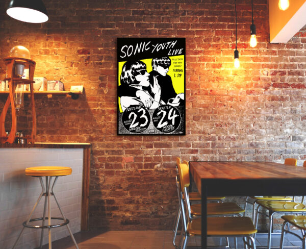 Sonic Youth, Portland and Seattle concert - 1990 - Poster – Image 6