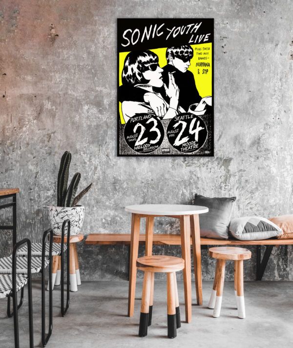 Sonic Youth, Portland and Seattle concert - 1990 - Poster – Image 7