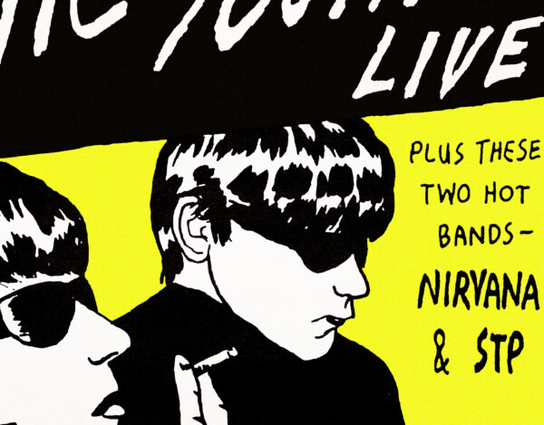 Sonic Youth, Portland and Seattle concert - 1990 - Poster – Image 2