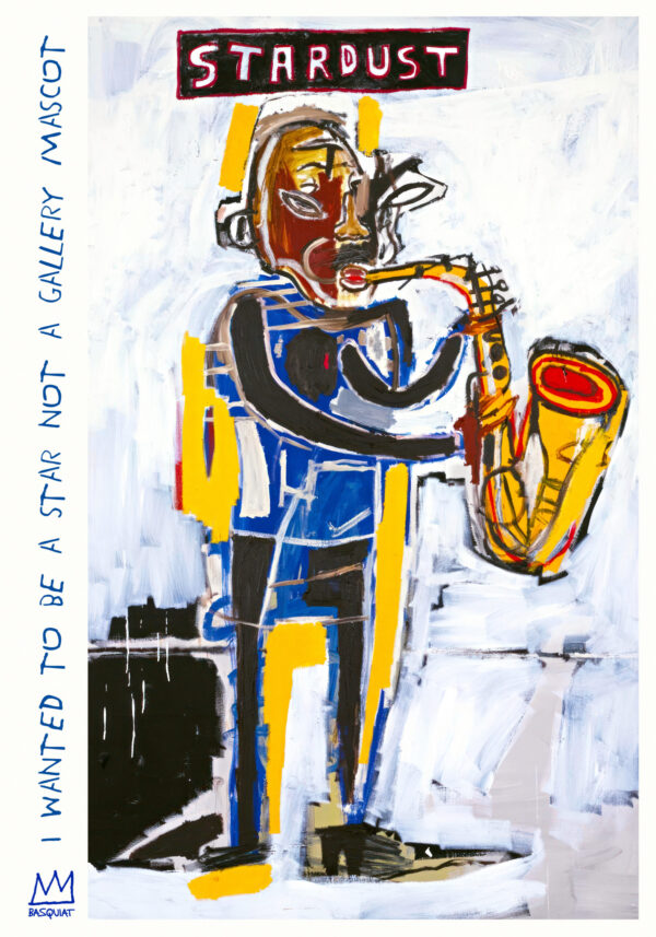 The saxophone player - Stardust - Jean-Michel Basquiat 1983 - Poster