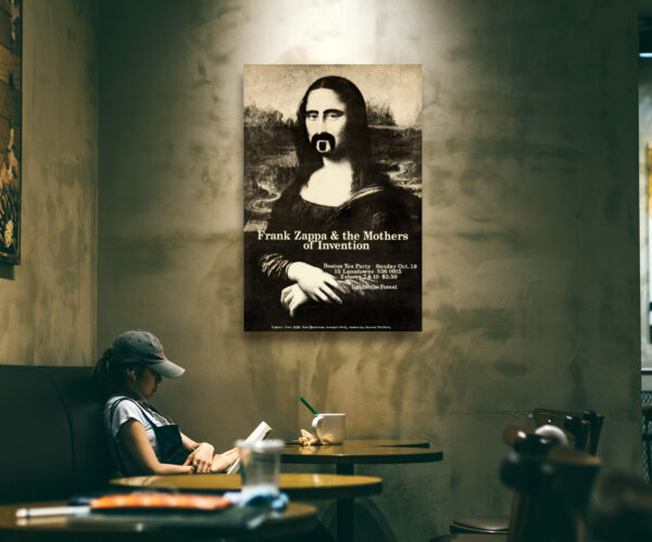 Frank Zappa as Mona Lisa - Boston Tea Party concert 1970 - Poster – Image 2