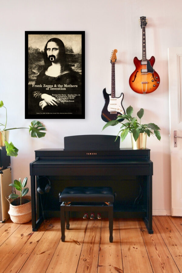 Frank Zappa as Mona Lisa - Boston Tea Party concert 1970 - Poster – Image 8