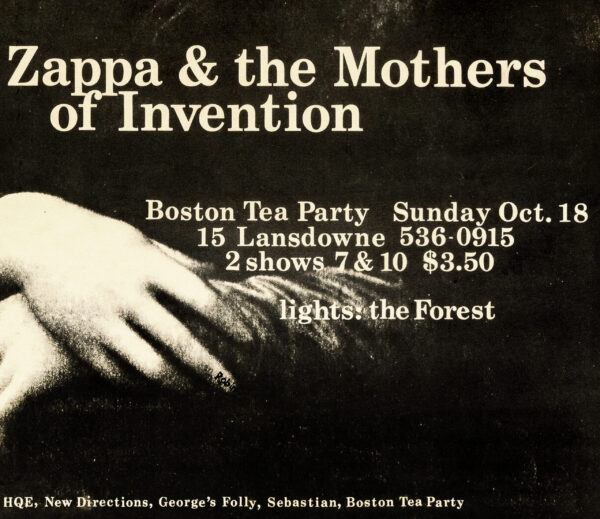 Frank Zappa as Mona Lisa - Boston Tea Party concert 1970 - Poster – Image 9