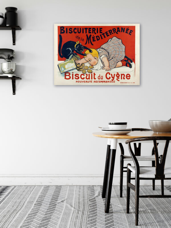 The child and the cat fight over the biscuits - Ogé Poster – Image 3
