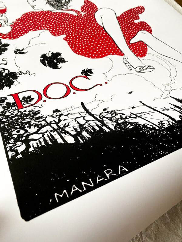 Poster for Valpolicella D.O.C. Wine by Milo Manara – Image 9