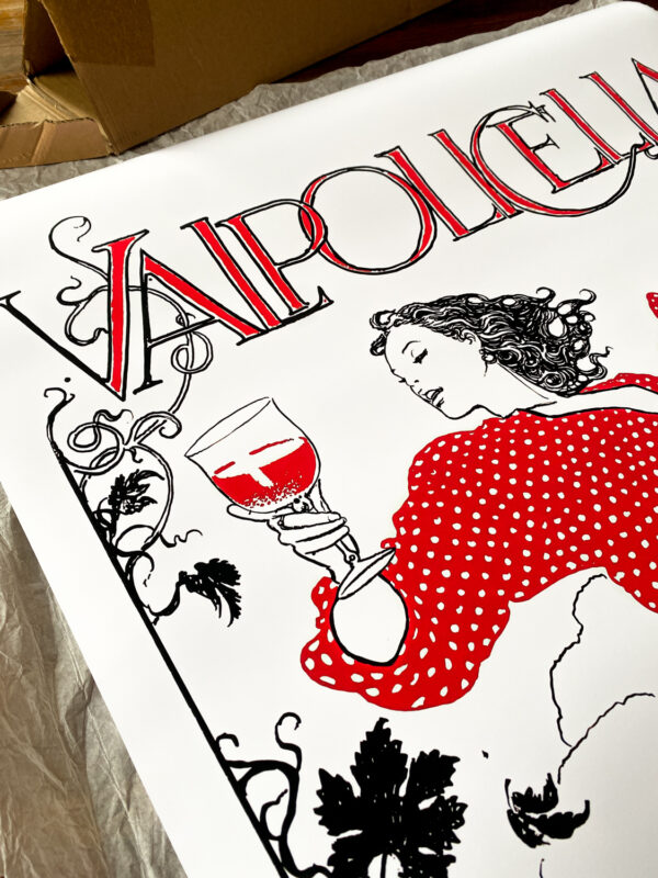 Poster for Valpolicella D.O.C. Wine by Milo Manara – Image 12