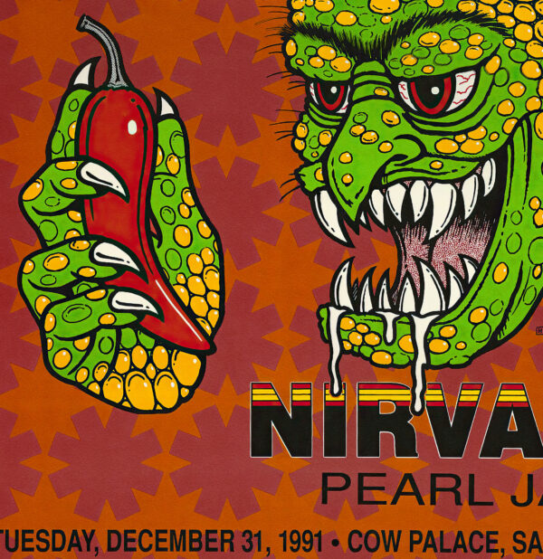 Concert Poster - Nirvana, Pearl Jam, Red Hot Chili Peppers - 1991 – Image 3
