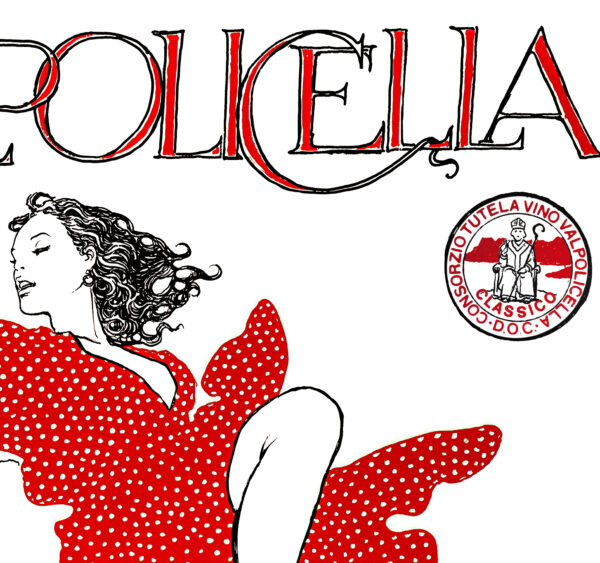 Poster for Valpolicella D.O.C. Wine by Milo Manara – Image 8