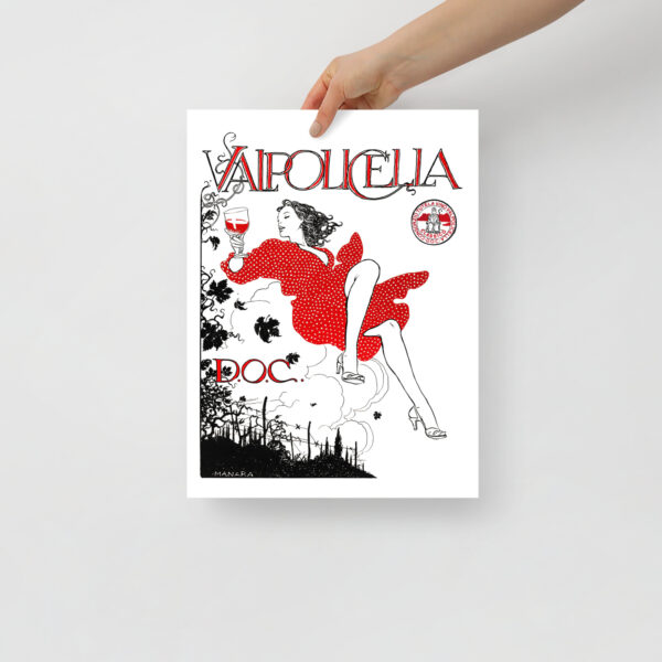 Poster for Valpolicella D.O.C. Wine by Milo Manara – Image 5
