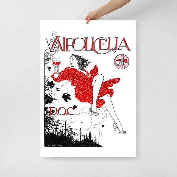 Poster for Valpolicella D.O.C. Wine by Milo Manara – Image 4