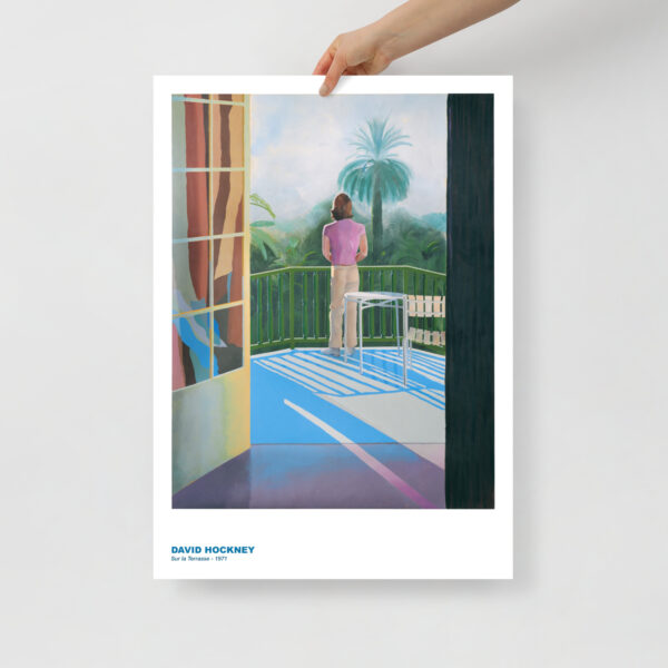 Sur la terrasse - David Hockney - 1966 - Poster 70 x 100 cm – Image 2
