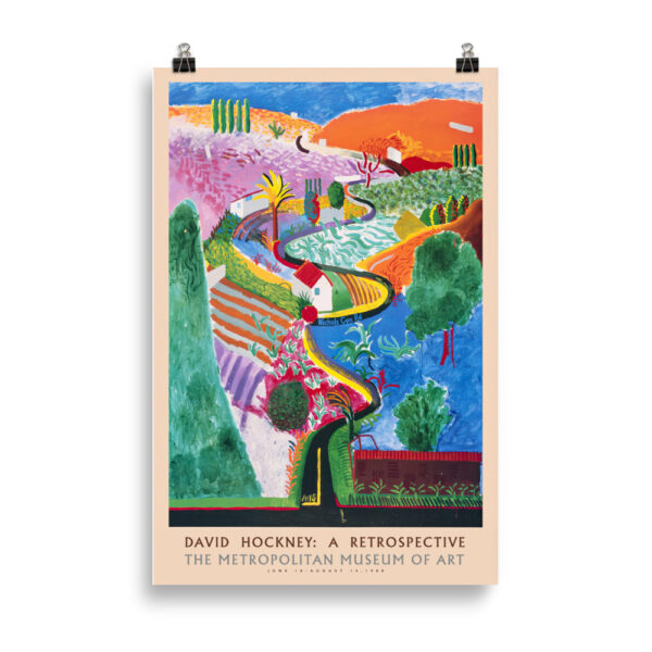 Nichols Canyon - David Hockney 1971 - Poster 61 × 91 cm
