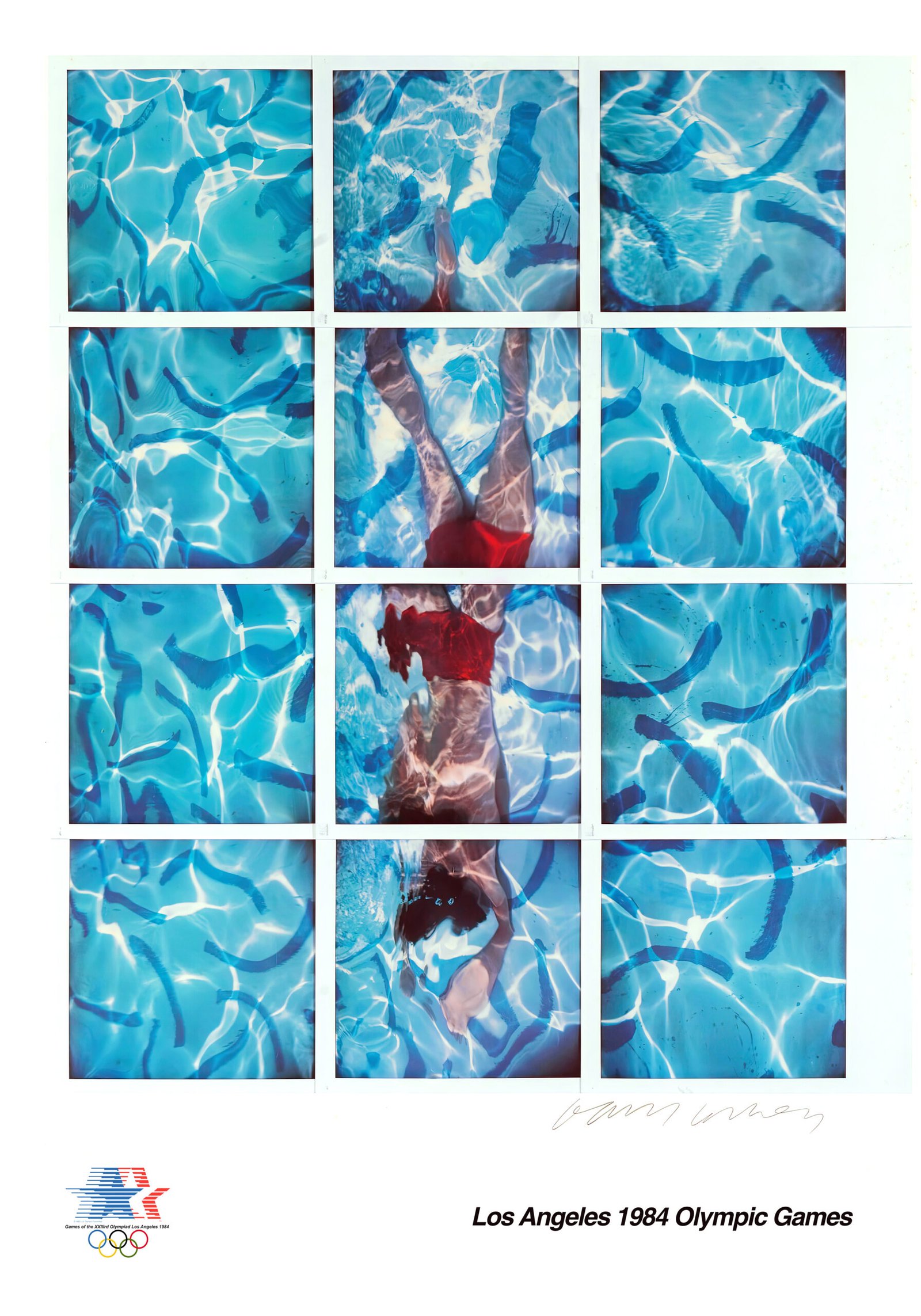 Diver in Swimming Pool - 1984 David Hockney Poster 70 × 100 cm
